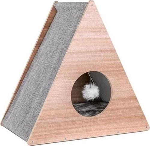 Pet Üçgen Kedi Tırmalama ve Oyun Evi