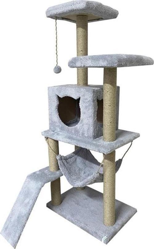 Pet Kedi Tırmalama Kulesi Platformlu 124 cm