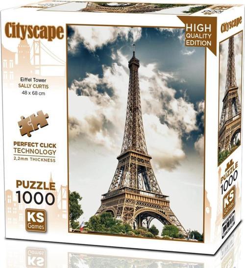 1000 Parça Eiffel Tower Puzzle - Sally Curtis
