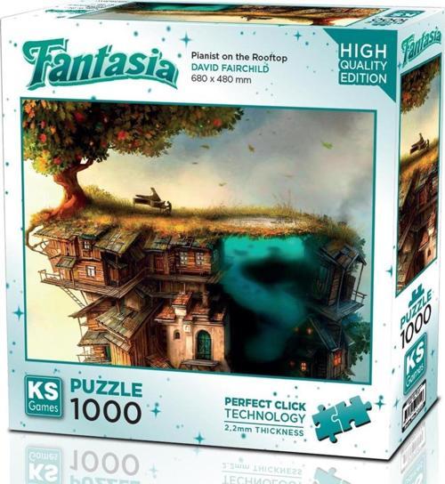 1000 Parça Çatıdaki Piyanı Puzzle - David Fairchild
