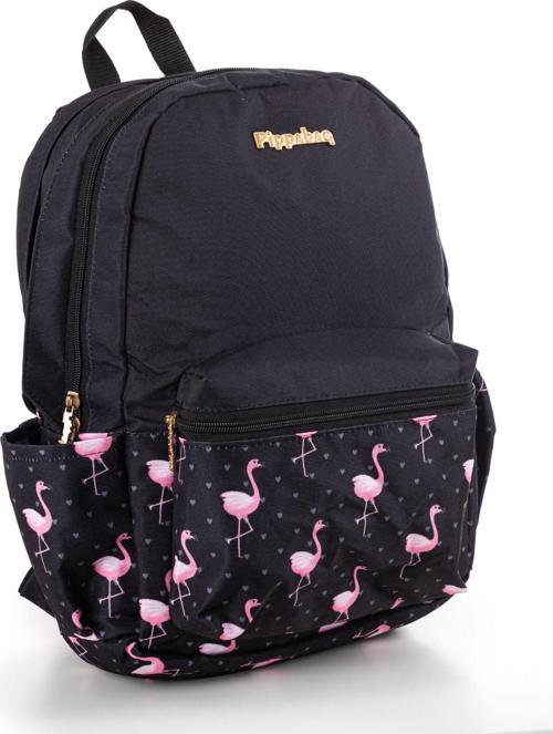 Flamingo Üç Gözlü Siyah Okul ve Günlük Sırt Çantası