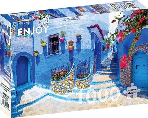 1000 Parçalık Puzzle - Fas'ta Turkuaz Sokak