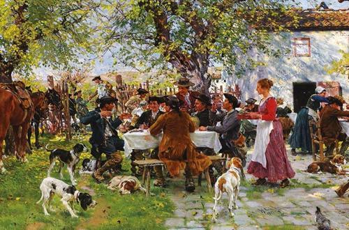 1000 Parça Avcıların Öğle Yemeği Puzzle