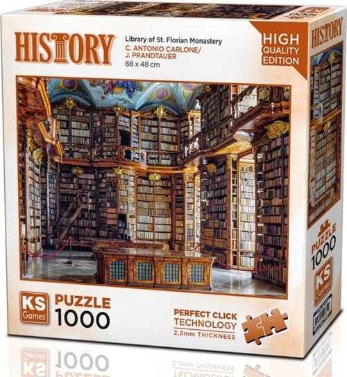 1000 Parça St. Florian Manastır Kütüphanesi Puzzle