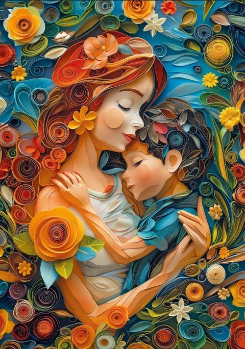 1000 Parça Mothers Hug Puzzle - David Fairchild