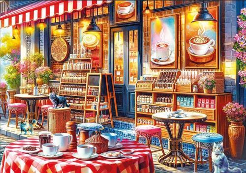 1000 Parça Kahve Dükkanı Puzzle - Serhat Filiz