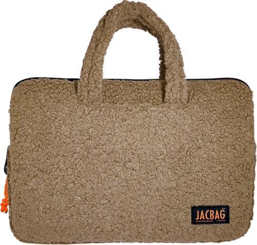 Teddy Peluş Bej/Turuncu Kız Çocuk Notebook Laptop ve Evrak Çantası