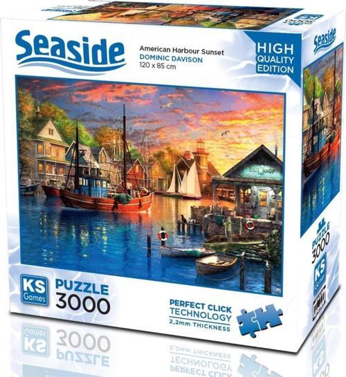 3000 Parça Amerikan Limanında Gün Batımı Puzzle - Dominic Davison