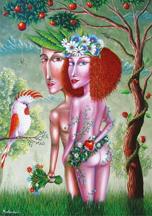 1000 Parça Adem Ve Havva Puzzle