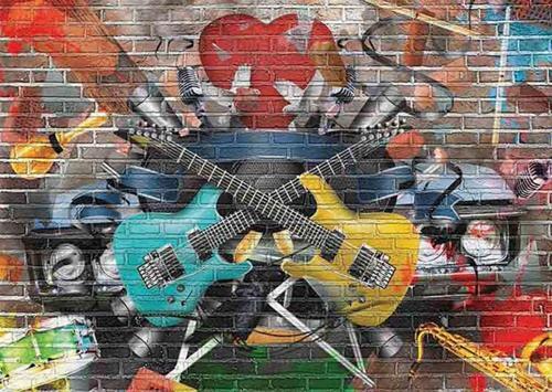 1500 Parça Müzikal Grafiti Puzzle