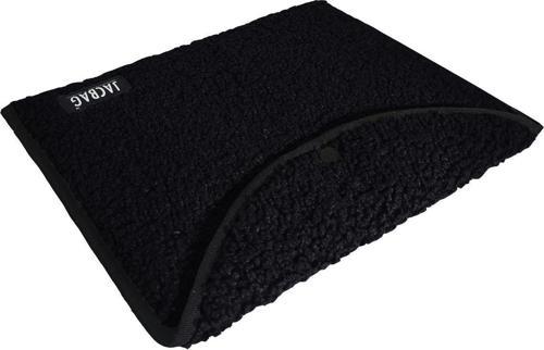Teddy Peluş Siyah Çıtçıtlı Unisex Dosya Çanta (Kitap Defter Tablet Notebook)