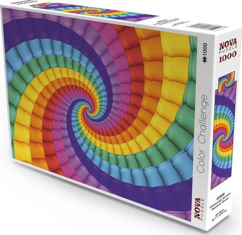1000 Parça Gökkuşağı Sarmalı Rengarenk Puzzle