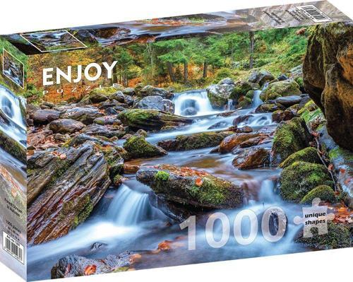 1000 Parça Sonbaharda Akan Dere Puzzle