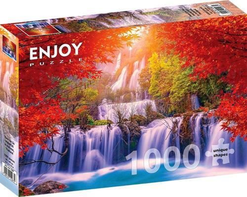 Sonbahar'da Tayland Thee Lor Su Şelalesi 1000 Parça Puzzle