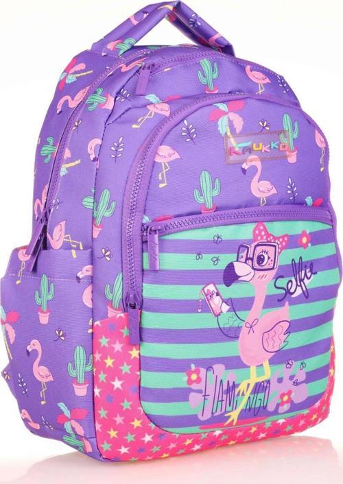 Kids Mor Pembe Flamingo Kız Çocuk Okul Sırt Çantası