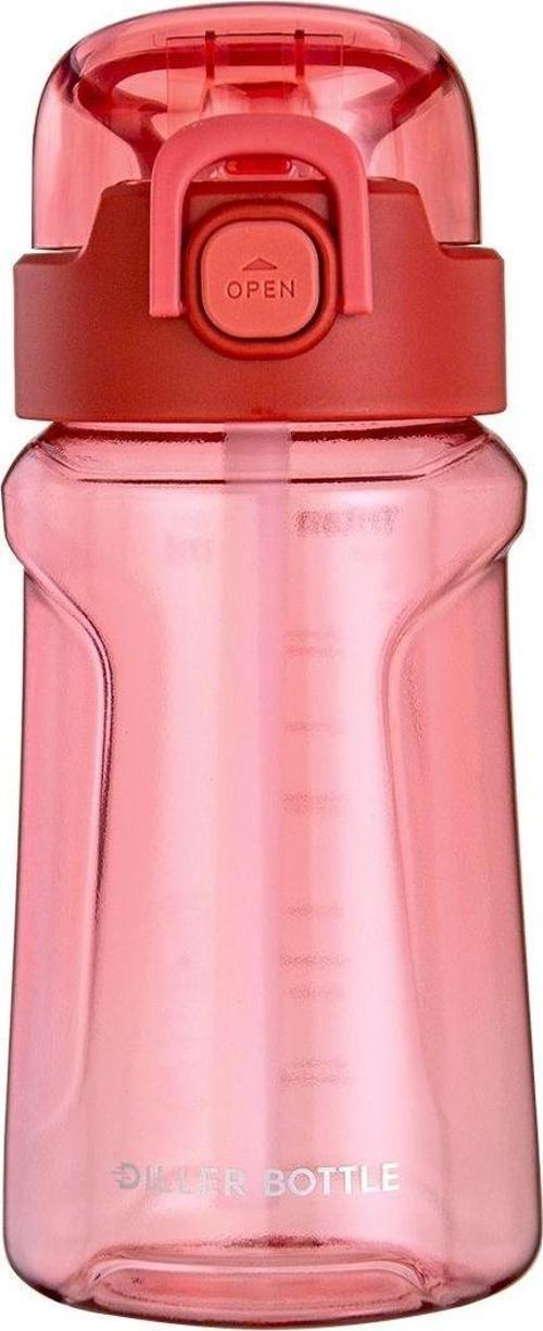550 ml Kiremit Pipetli Spor Okul ve Günlük Matara Kilitli Kapak Tritan Malzeme