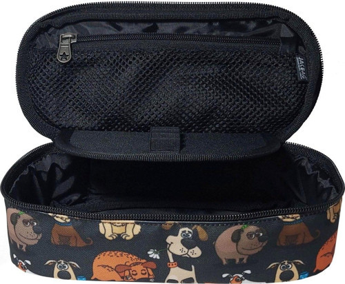 Sevimli Köpekler Oval XL Organizer Kalem Kutusu Kalemlik