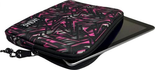 Pembe Geometrik Kız Çocuk/Kadın Tablet Çantası/Kılıfı (Suya Dayanıklı Malzeme)
