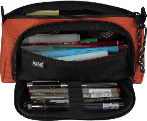 Prime XL Lastik Ayraçlı İki Bölmeli Kiremit Kalem Çantası - Turuncu (Kadın/Kız Çocuk)