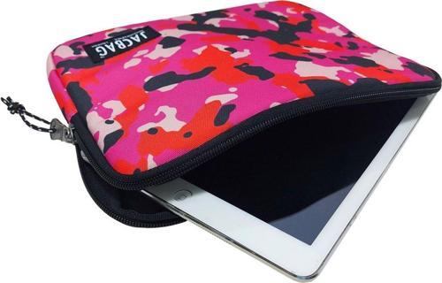 Pembe Kamuflaj Kız Çocuk/Kadın Tablet Çantası/Kılıfı (Suya Dayanıklı Malzeme)