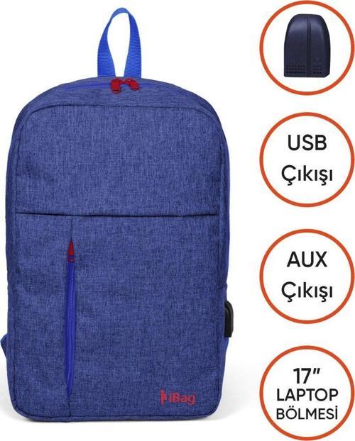 İbag 17 Kırçıllı Lavanta Laptop Sırt Çantası