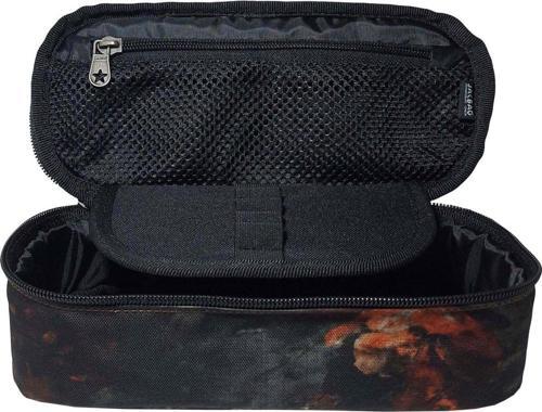 Yeşil Yapraklı Oval XL Organizer Kalem Kutusu Kalemlik
