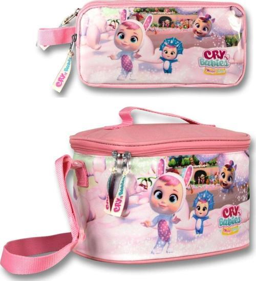 Cry Babies Tavşan Kulaklar Isı Yalıtımlı Beslenme Çantası Ve Kalemlik Seti - Pembe - Kız Çocuk