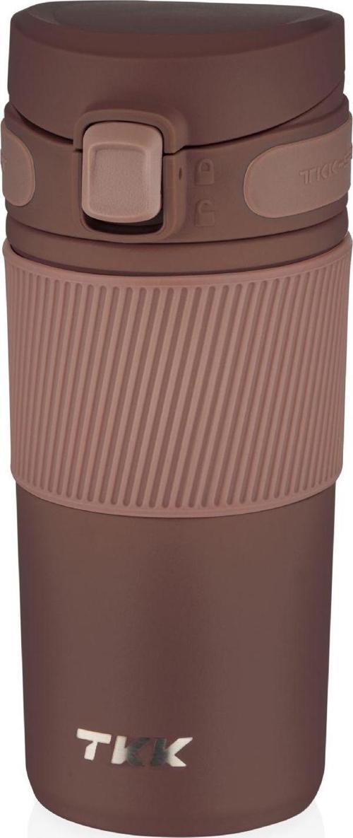 450 ml Kahverengi Paslanmaz Çelik Termos Matara - Kahve Kupası/Termosu