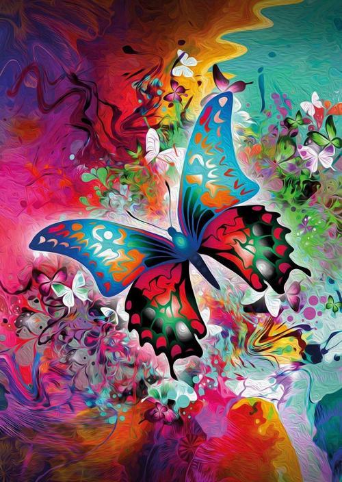 Nova 44001 - 1500 Parça Fantastik Kelebek Mini Puzzle