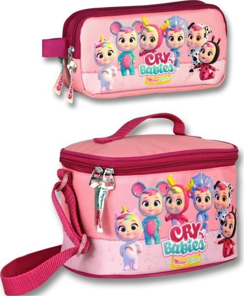 Cry Babies Fantasy Isı Yalıtımlı Beslenme Çantası Ve Kalemlik Seti - Bordo - Kız Çocuk