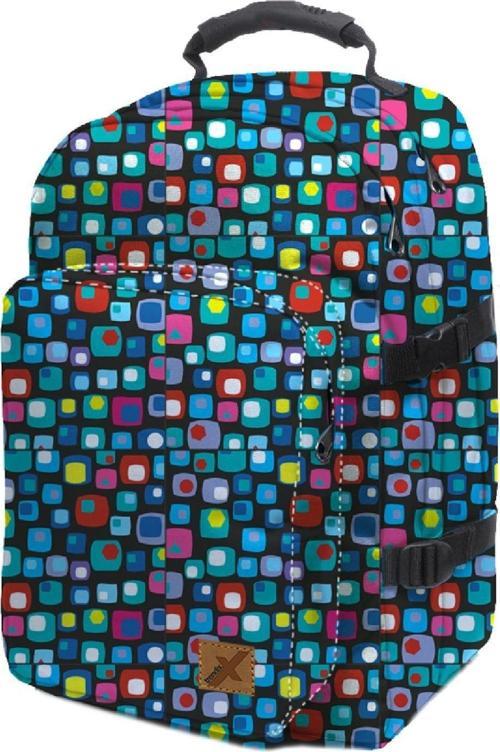 City Üç Bölmeli Geometri Notebook - Sırt Çantası