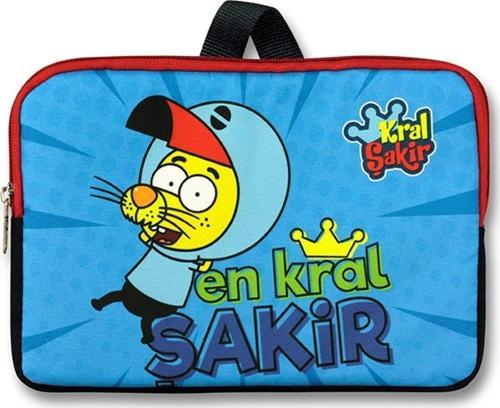 Yatay Mavi Kral Şakir Tablet Çantası - Erkek Çocuk - 10,9 inç ve Altındaki Tabletler İçin Uyumlu