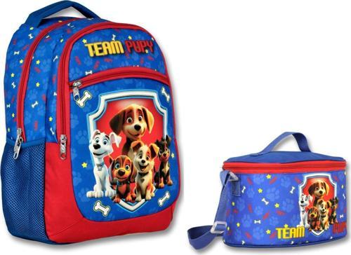 Team Pupy Erkek Çocuk İlkokul Sırt Çantası ve Beslenme Çantası Seti
