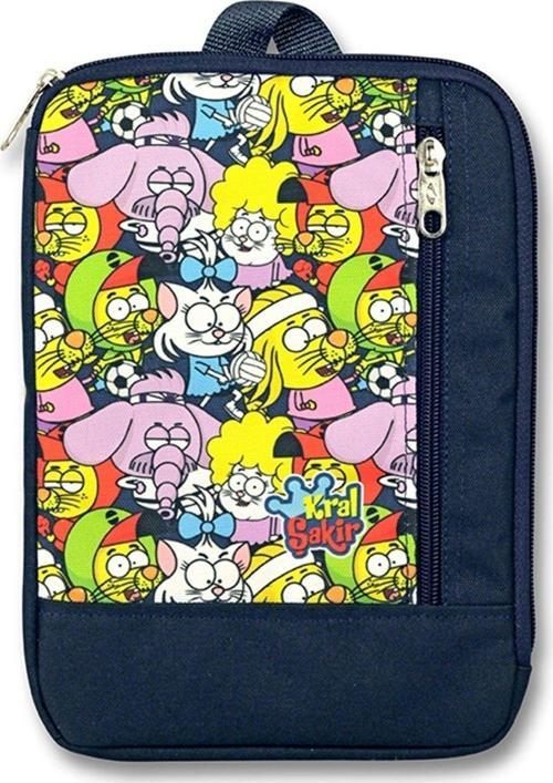 Dikey Lacivert Kral Şakir Erkek Çocuk Tablet Çantası - (10,9 İnç ve Altı Tabletler İçin Uyumlu)