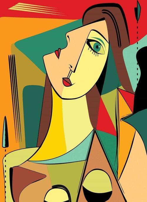 : 1000 Parça Kübist Portre Puzzle