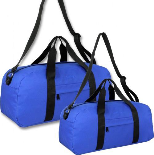Mavi Büyük ve Küçük Boy Spor/Seyahat Çanta Seti