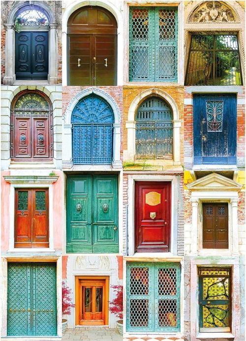 1000 Parça Venedik Kapıları Kolaj Puzzle