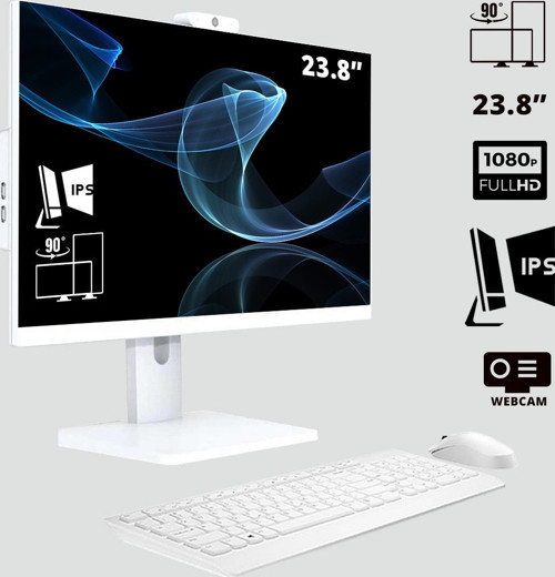 Xsr988 i3 6100 8GB Ram 256GB SSD 23.8" Webcam + Wifi Pivot All In One Bilgisayar