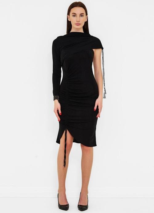 Kadın Drapeli Omuz Detaylı Elbise