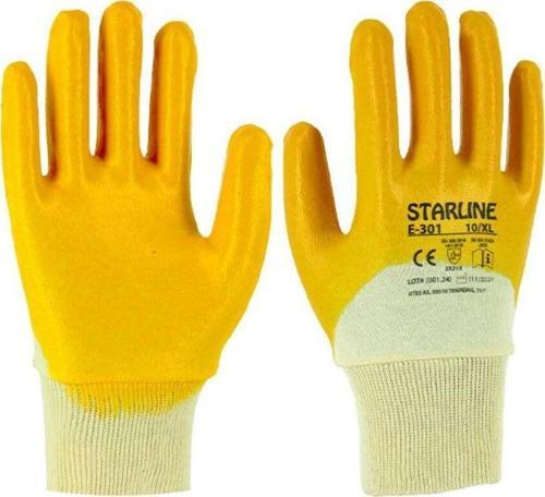 E-301 SARI NİTRİL ELDİVEN NO: L/9 - 12 ÇİFT