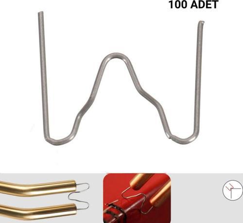 100 Adet 0,8 Mm Dış Köşe Plastik Kaynak Zımba Teli