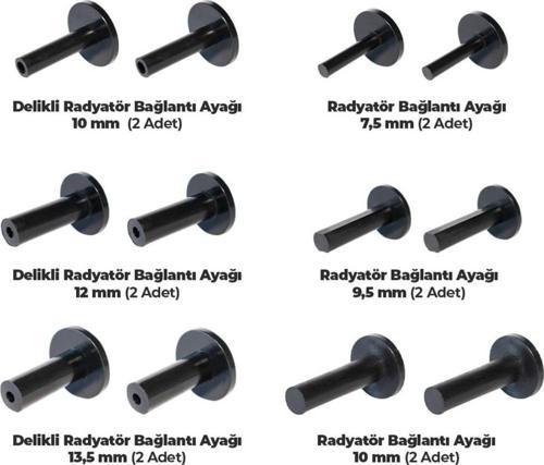 12 Adet Radyatör Bağlantı Ayağı Seti