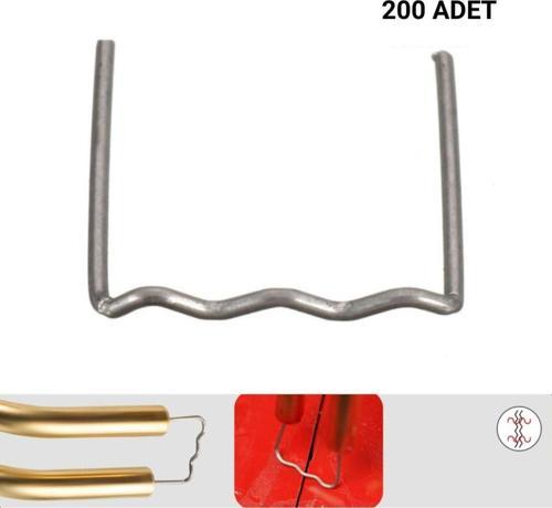 200 Adet 0,8Mm Düz Tip Dalgalı Kaynak Zımba Teli