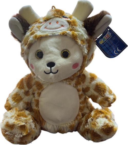Kostümlü peluş zürafa 25cm