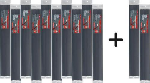 Pa Siyah İnce Plastik Kaynak Elektrodu-10 Paket Alana 2 Paket