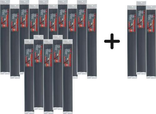 Pa Siyah İnce Plastik Kaynak Elektrodu-15 Paket Alana 3 Paket Elektrot Hediye