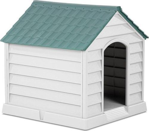 XXL Büyük Boy Plastik Köpek Klübesi Büyük Irk Çatı Yeşil