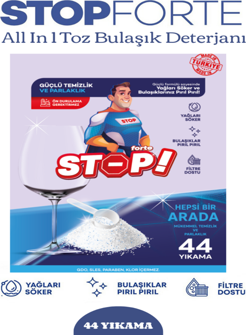 Toz Bulaşık Deterjanı 44 Yıkama