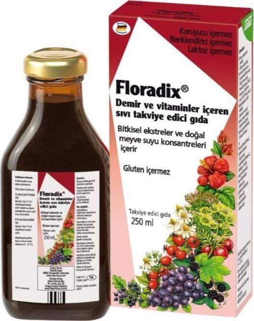 Floradix Demir ve Vitaminler İçeren Şurup 250ml