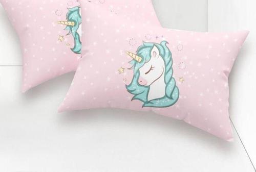 2li Yastık Kılıfı Unicorn Dreams Pembe